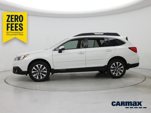White 2017 Subaru Outback 2.5I Limited
