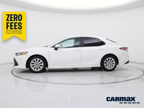 White 2019 Toyota Camry LE