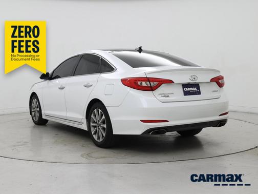 White 2016 Hyundai SONATA Limited