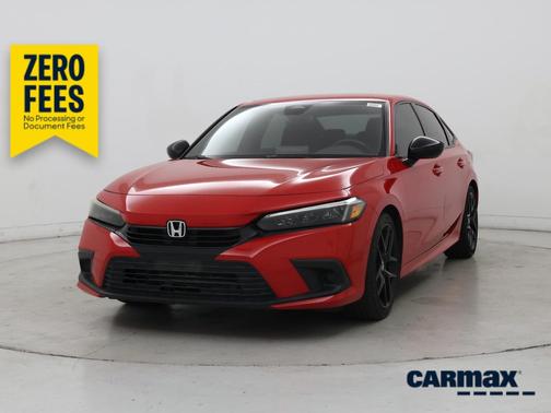 Red 2022 Honda Civic Sport