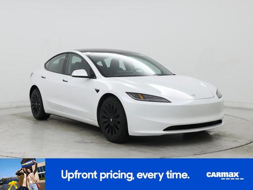 White 2025 Tesla Model 3 Long Range