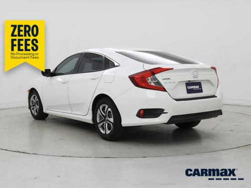 White 2018 Honda Civic LX