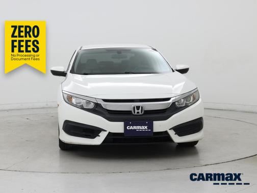 White 2018 Honda Civic LX