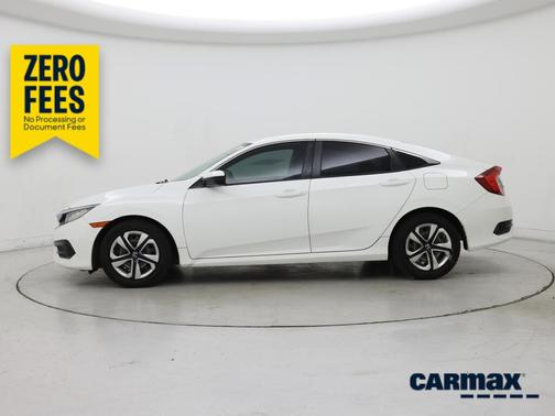 White 2018 Honda Civic LX