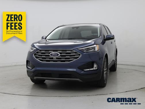 Blue 2019 Ford Edge Titanium