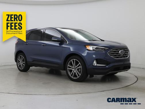 Blue 2019 Ford Edge Titanium