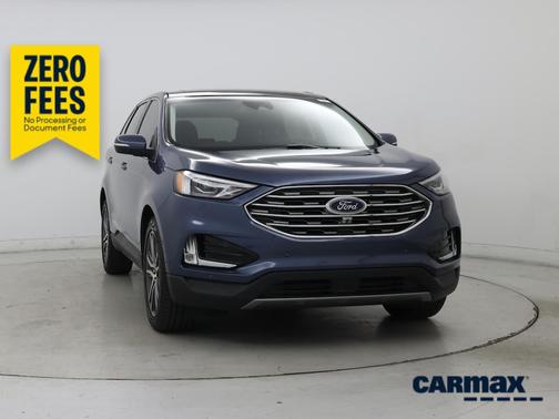 Blue 2019 Ford Edge Titanium