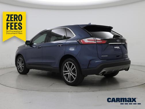 Blue 2019 Ford Edge Titanium