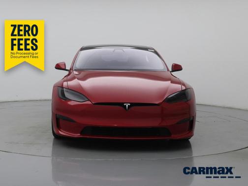 Red 2021 Tesla Model S Long Range