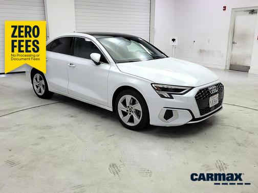 White 2023 Audi A3 Premium