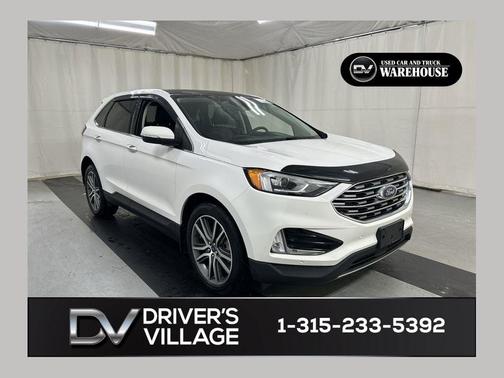 White Metallic 2022 Ford Edge Titanium