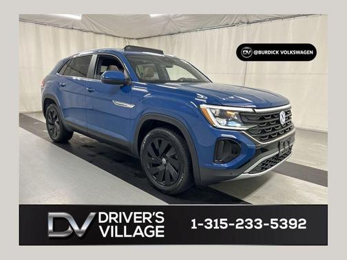 Mountain Lake Blue 2025 Volkswagen Atlas Cross Sport 2.0T SE w/Technology