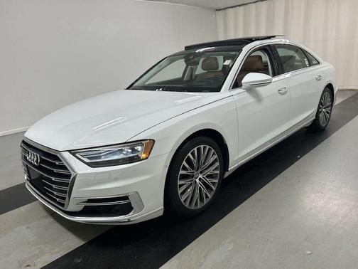 Glacier White Metallic 2020 Audi A8 L 55