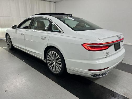 Glacier White Metallic 2020 Audi A8 L 55