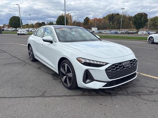 Glacier White Metallic 2025 Audi A5 2.0T quattro Premium Hatchback