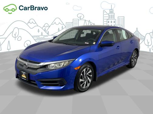 Aegean Blue Metallic 2017 Honda Civic EX