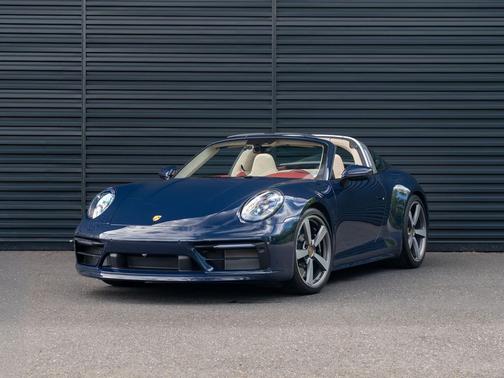Paint to Sample Dark Sea Blue 2021 Porsche 911 Targa 4S