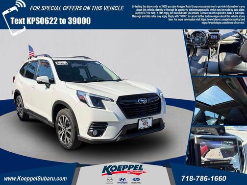 Crystal White Pearl 2023 Subaru Forester Limited