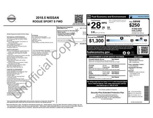 2018 Nissan Rogue Sport S
