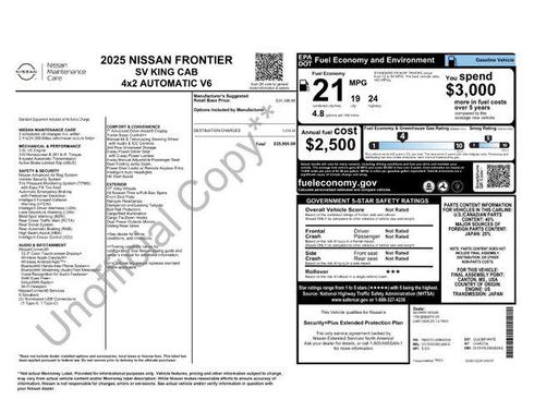 2025 Nissan Frontier SV