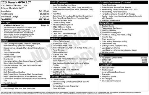 2024 Genesis GV70 2.5T