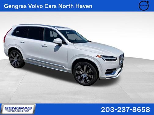 Crystal White Metallic 2024 Volvo XC90 B6 Ultimate Bright Theme 7-Seater