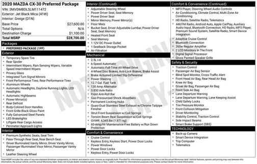 2020 Mazda CX-30 Preferred