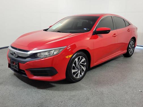 Red 2018 Honda Civic EX
