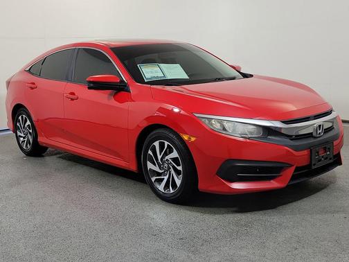 Red 2018 Honda Civic EX