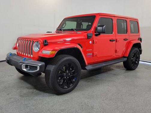 Firecracker Red Clearcoat 2022 Jeep Wrangler Unlimited 4xe Sahara