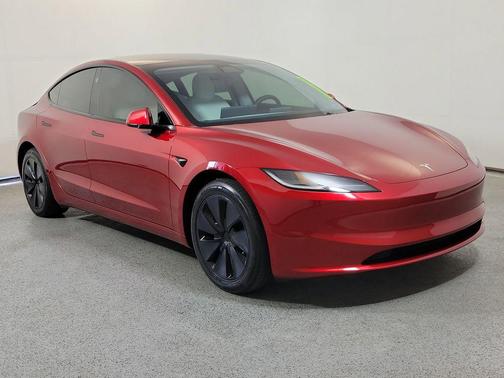 Ultra Red 2025 Tesla Model 3 Long Range