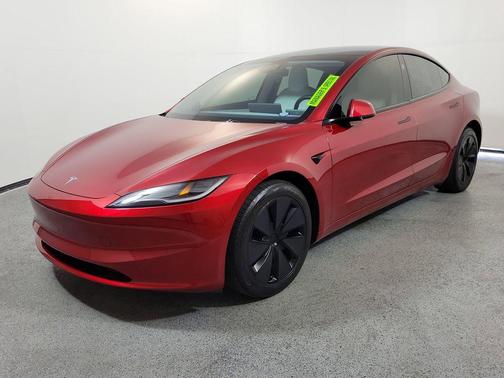 Ultra Red 2025 Tesla Model 3 Long Range