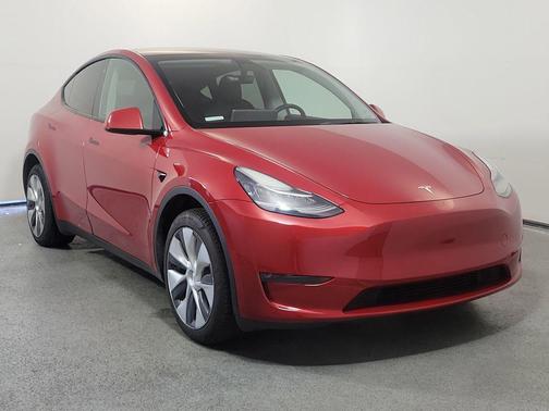 Red Multi-Coat 2023 Tesla Model Y Long Range Dual Motor All-Wheel Drive
