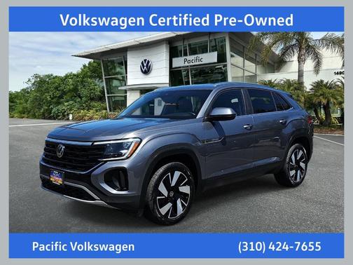 Platinum Gray Metallic 2024 Volkswagen Atlas Cross Sport 2.0T SE w/Technology
