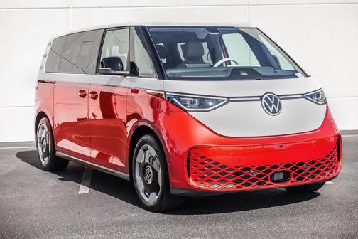 Cherry Red W/Metro Silver Upper 2025 Volkswagen ID. Buzz Pro S Plus