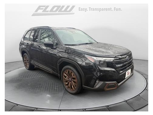 Crystal Black Silica 2025 Subaru Forester Hybrid Sport Hybrid