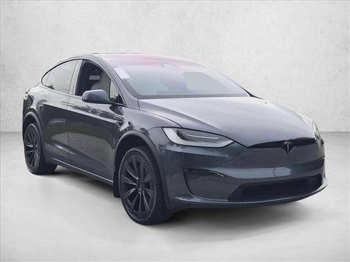 Gray 2022 Tesla Model X Plaid Tri Motor All-Wheel Drive