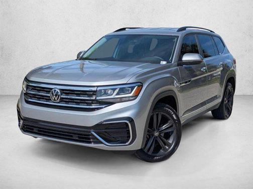 Silver 2021 Volkswagen Atlas 3.6L SE w/Technology