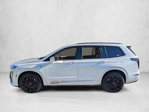 Crystal White Tricoat 2025 Cadillac XT6 Sport AWD