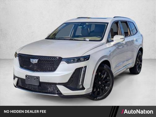 Crystal White Tricoat 2025 Cadillac XT6 Sport AWD