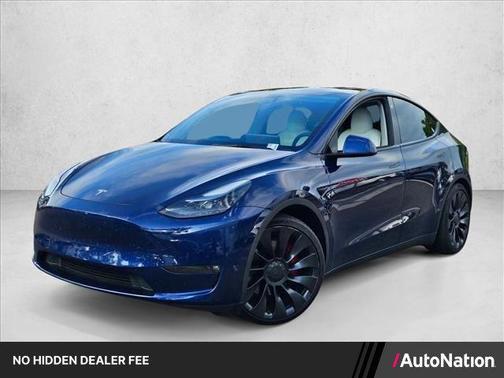 Deep Blue Metallic 2022 Tesla Model Y Performance Dual Motor All-Wheel Drive