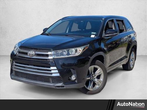 Midnight Black Metallic 2019 Toyota Highlander Limited