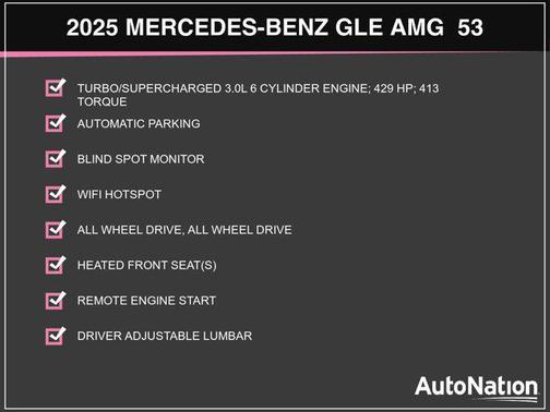 Polar White 2025 Mercedes-Benz AMG GLE 53 4MATIC+ Coupe