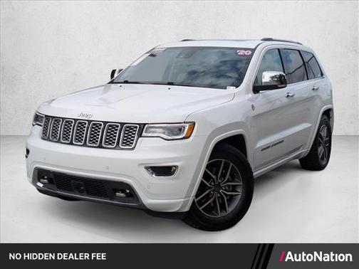 Bright White Clearcoat 2020 Jeep Grand Cherokee Overland