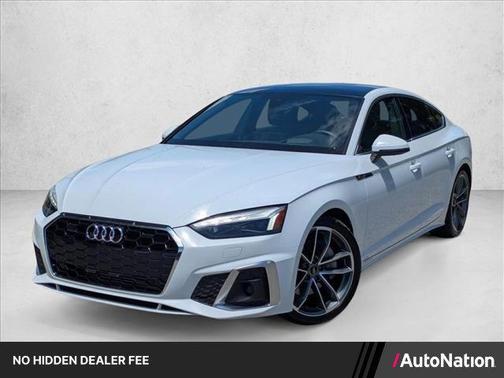 Glacier White Metallic 2022 Audi A5 Sportback 45 S Line Prestige