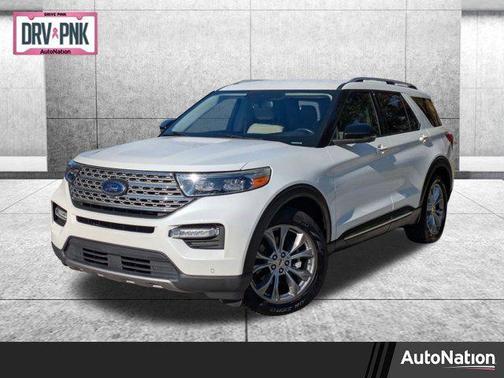 Star White Metallic Tri-Coat 2020 Ford Explorer Limited