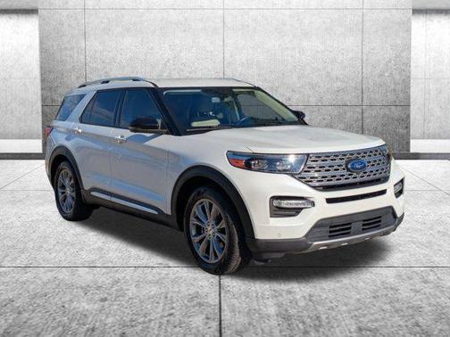 Star White Metallic Tri-Coat 2020 Ford Explorer Limited