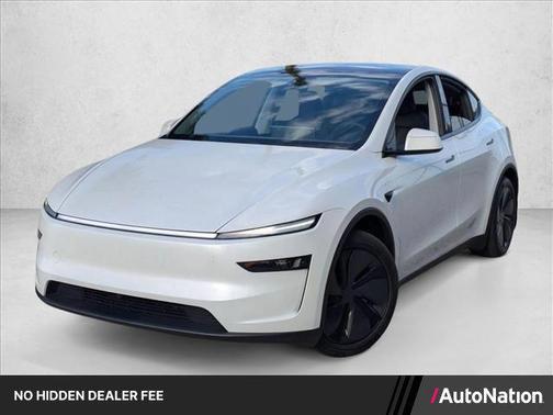 Pearl White Multi-Coat 2026 Tesla Model Y Long Range Launch Series