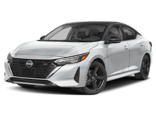 Aspen White Tricoat/Super Black 2025 Nissan Sentra SR