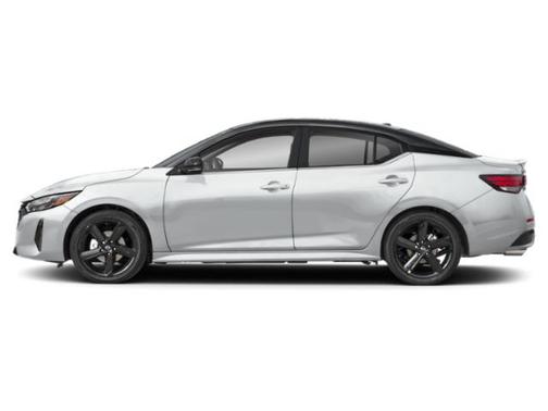 Aspen White Tricoat/Super Black 2025 Nissan Sentra SR